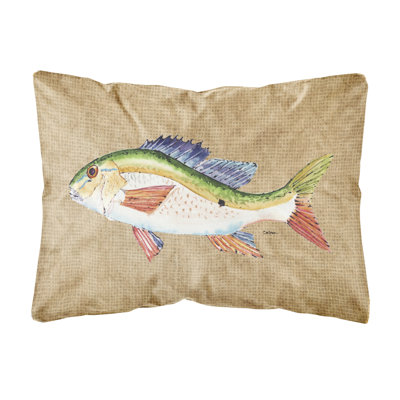 Coussin intérieur/extérieur à truite arc-en-ciel