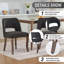 Ensemble de salle à manger rectangulaire moderne en bois avec chaise rembourrée-1542460103-1542460101