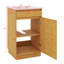 20 Inch Bathroom Vanity With Ceramic Sink, Modern Small Bathroom Vanity Storage Cabinet With Adjustable Shelf, Soft-Close Door