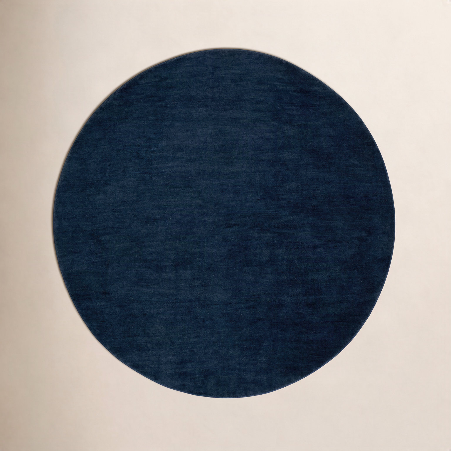 Clio Hand-Loomed Cream Wool Rug, Round 10'