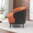 Stith Upholstered Velvet Loveseat With Black Legs-298365508