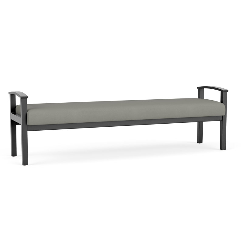 Banc en bois massif Amherst, Noir, Patriot Plus