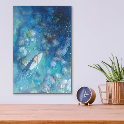 «Paddle Board Exploration 1» par Danhui Nai, art mural en verre acrylique