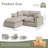 Oversized Cloud Modular Sectional Sofa, Comfy Down Filled Sectional Sofa, Upholstered Deep Seat Couches For Living Room, Detachable & Washable For All Sofa Covers-494064158