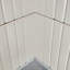 Globel 10 X 6 Apex Grey Metal Shed-120901527