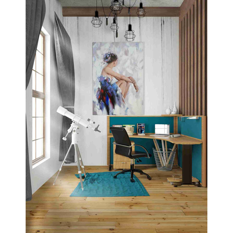 «Be derrière le miroir 2» par Alexander Gunin, art mural sur toile, H 40 po x l 26 po x P 1,25 po