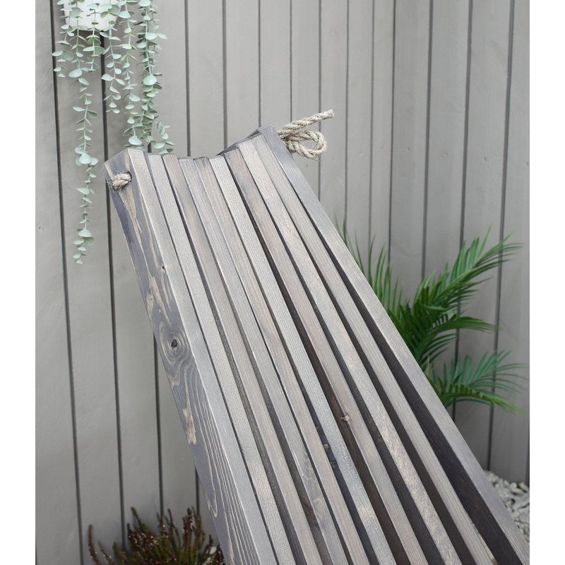 Tetbury Folding Patio Dining Side Chair, Ashgrey