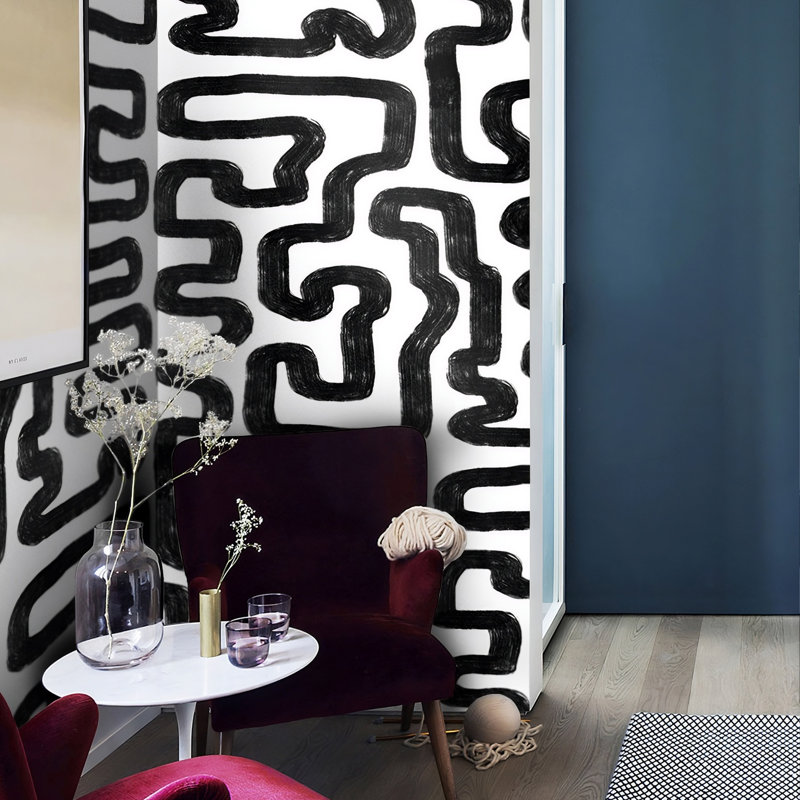 Arnelda Abstract Painting Modern Wallpaper