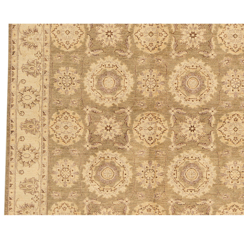 Wool Oriental Area Rug in Green