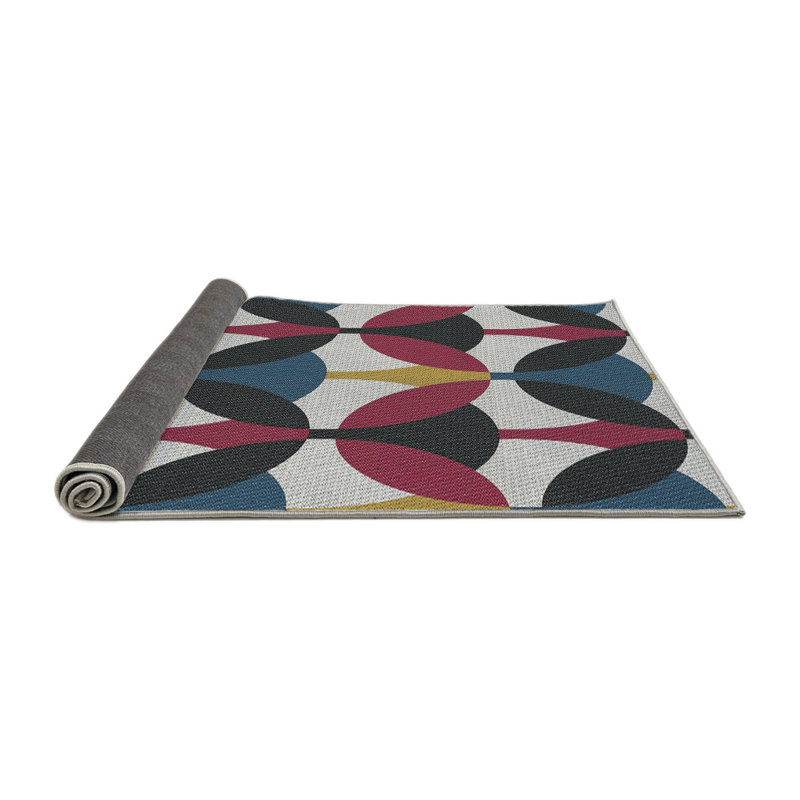 Geometric Indoor Rug, Round 3'