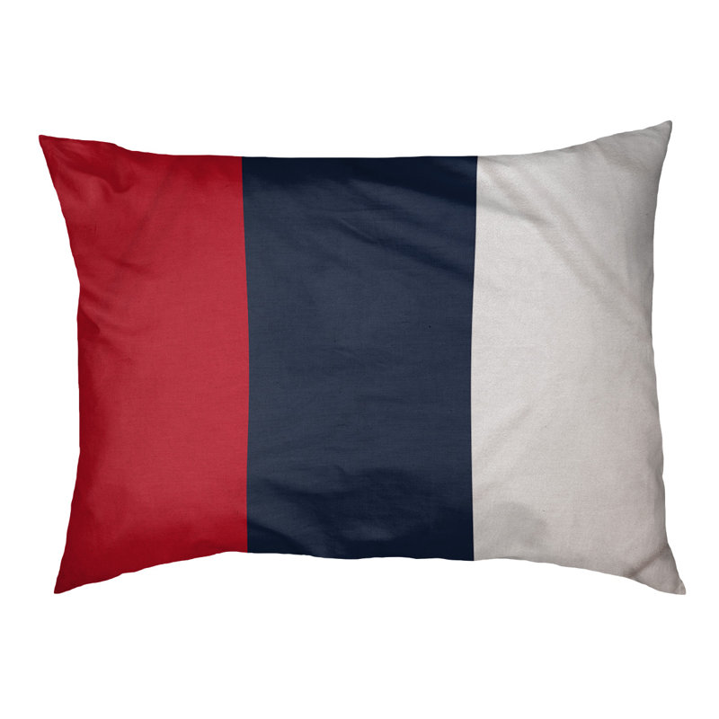 Coussin d'extérieur pour chien Mississippi Rebellion, Moyen (l 28 po x P 18 po x H 6 po), Rouge / bleu marine / blanc