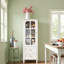 Buffet Buffet avec portes en verre et tiroir, armoire de rangement en bois avec tablette réglable-404961149