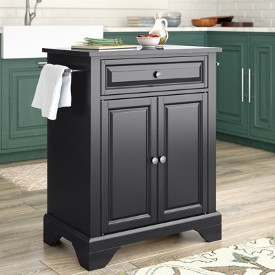 Chariot de cuisine avec plateau en granite Hedon