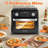 Compact Air Fryer Toaster Oven 11QT, Multi-Function, Oil-Free Cooking, 60-Minute Timer, Perfect For Small Kitchens And Healthy Meals