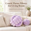 Boule de coussin mauve, coussin décoratif rond 11 pouces pour canapé-133968963