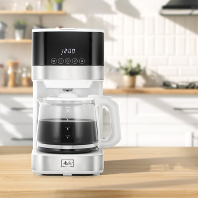 Cafetière égouttoir 10 tasses avec carafe en verre
