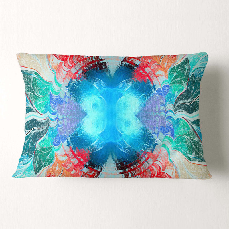 Coussin lombaire à texture abstraite