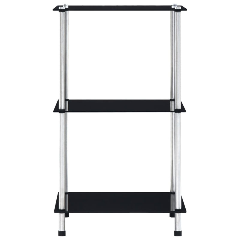Abraheem 40cm W Metal Shelving Unit, Black