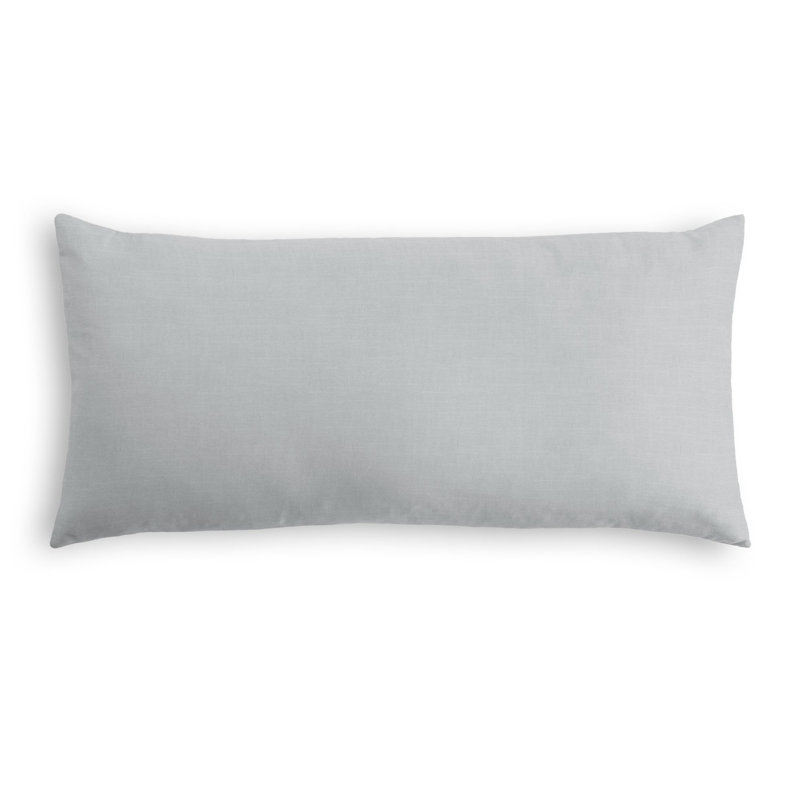 Housse de coussin rectangulaire, 14 po x 48 po, Gris