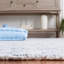 Tapis bleu clair / ivoire en polyester touffeté à la main Peterec-1563488868