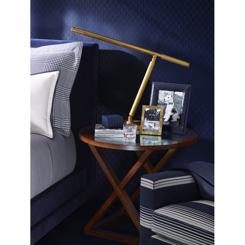 Ralph Lauren Barrett 1 Light Piano Table Lamp, Natural Brass