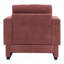 Fauteuil d'appoint rembourré avec accoudoirs en bois massif, fauteuil club carré en tissu bouclé avec coussin épais, chaise d'appoint moderne avec piètement luge pour salon et chambre-1715140336