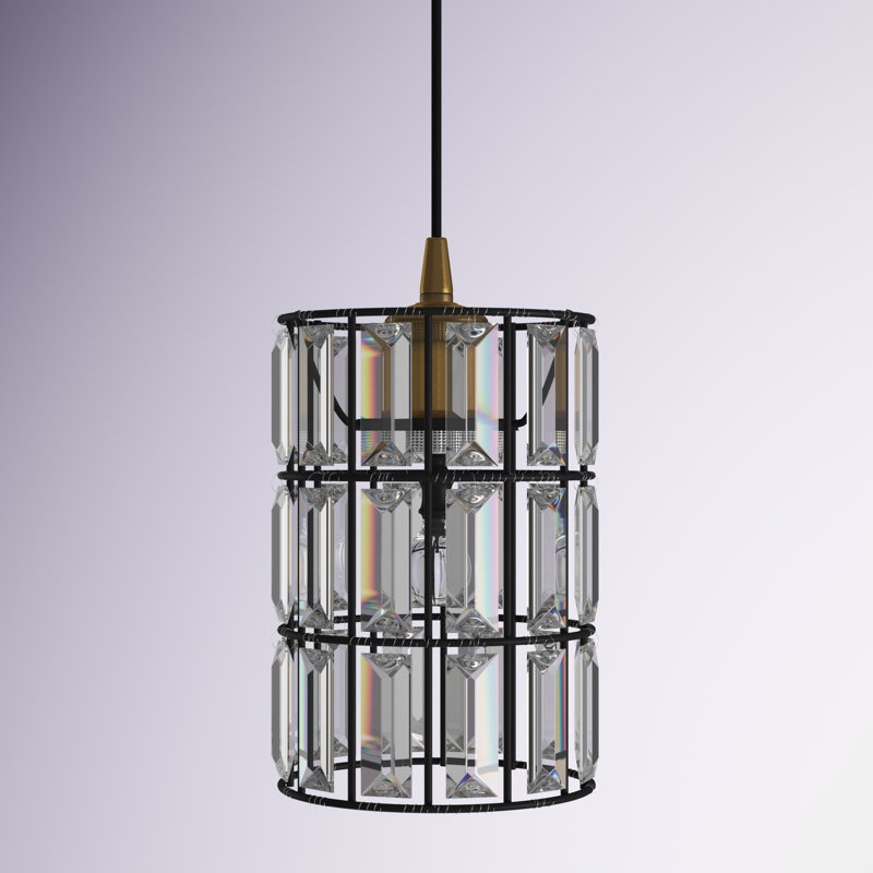 Luminaire suspendu lanterne simple l 7,1 po Lila