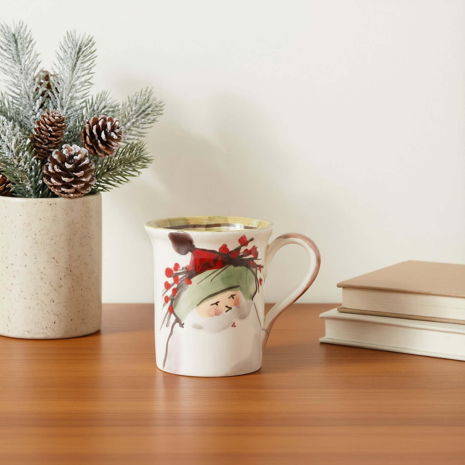 Old St. Nick Earthenware Coffee Mug