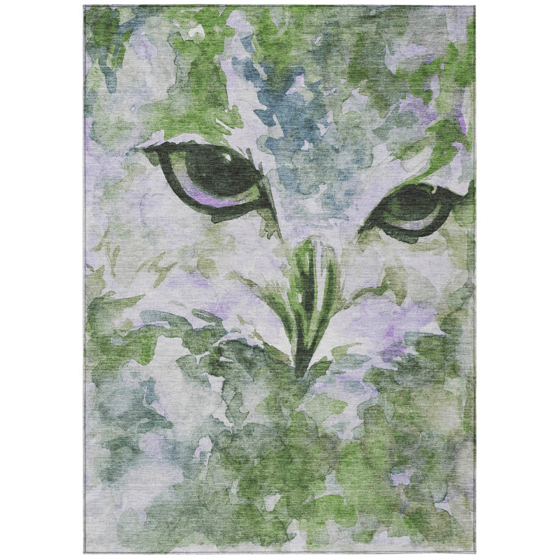 Machine Washable Indoor/Outdoor Howle ACN2274 Animal Rug, Rectangle 2'6" x 3'10"