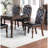 Antique Style Dining Table, Brown, Rubberwood, Rectangular Base Formal Table In Configuration