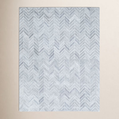 NuStory Herringbone Hand-Tufted Chevron Rug