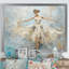 Beige doré minimalisme ballerine - ballet, art mural-95907512-95907500