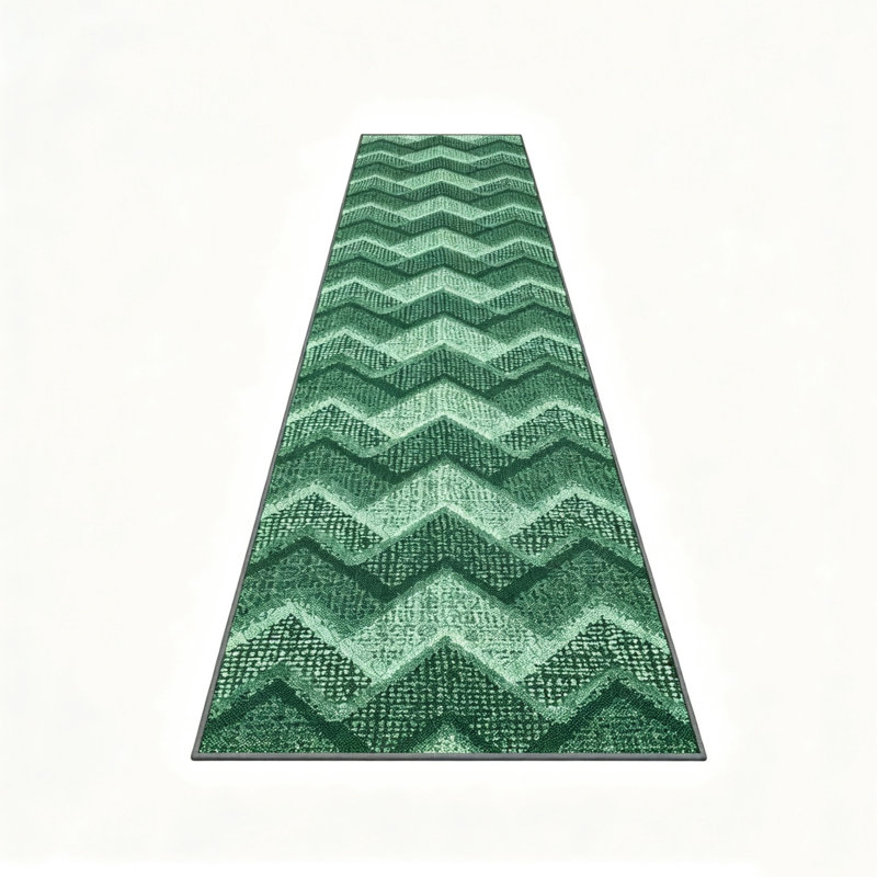 Rectangle 60 cm x 240 cm Geometric Faux Fur Area Rug