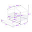 Lit de maison en bois avec garde-corps de sécurité et lit gigogne simple-2002371666-2002371676