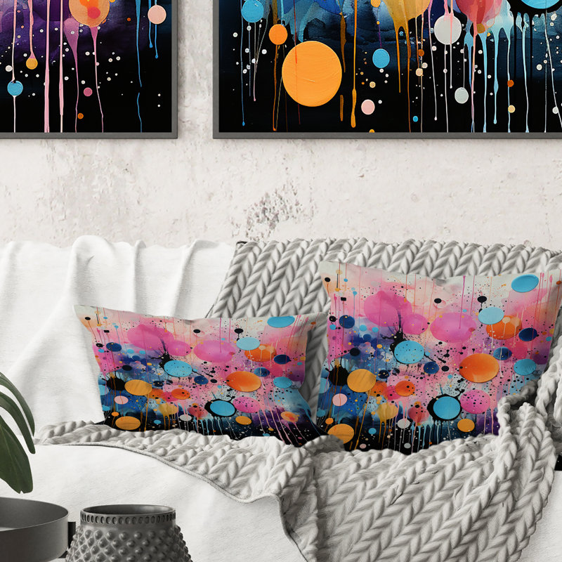 Coussin Neon Assemblage I - Abstract Collages