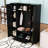 Hall Tree with Storage Bench, Cabinets, Shelves and 5 Hooks-129992814