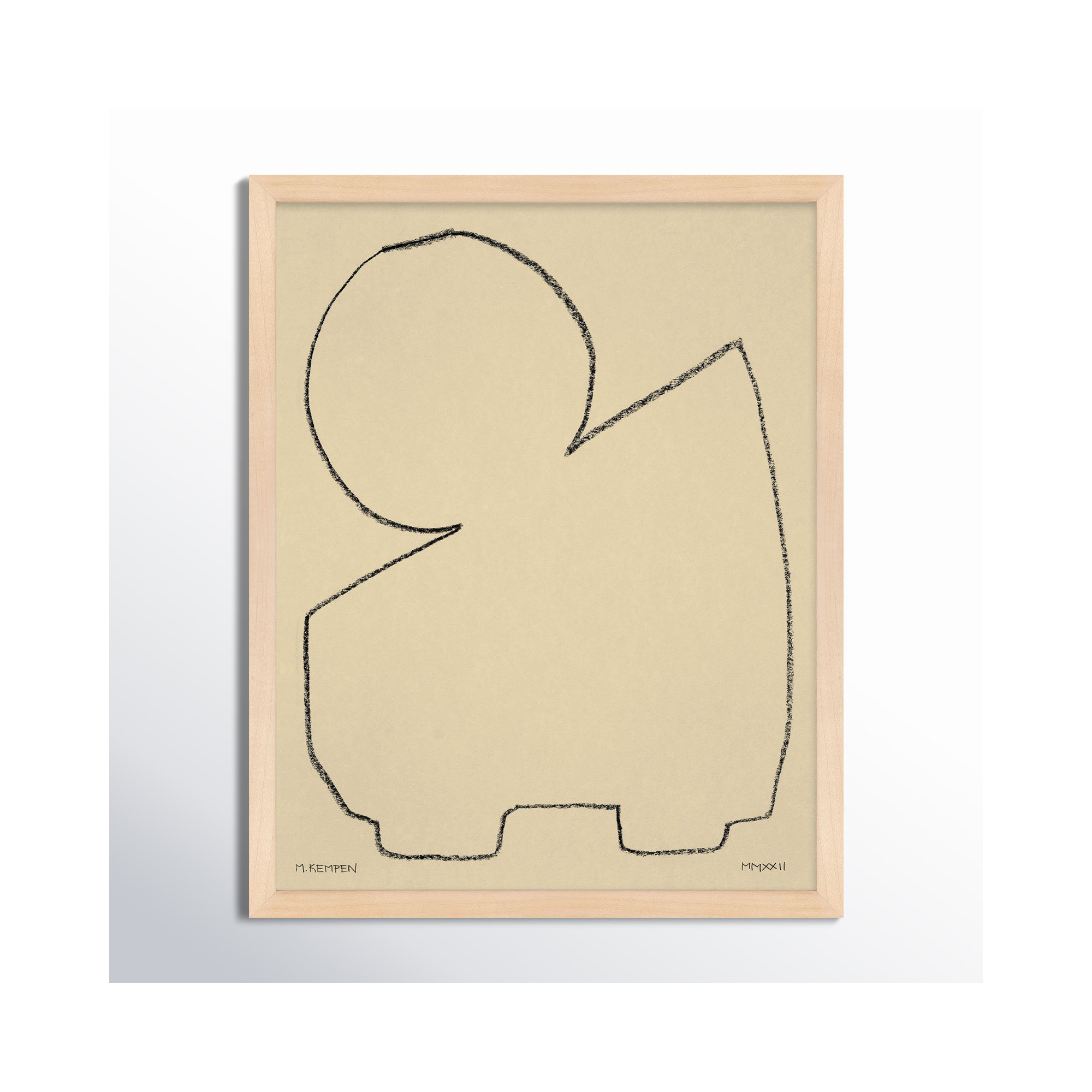Sand 1 by Michael Kempen, Maple Framed, 16" W x 20" H