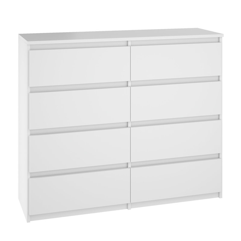 Antonese 100cm W 8 - Drawer Chest of Drawers, White
