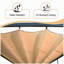 Pergola extérieure rétractable 13 pi x 10 pi avec auvent beige et base d'ancrage-132440695-132440699
