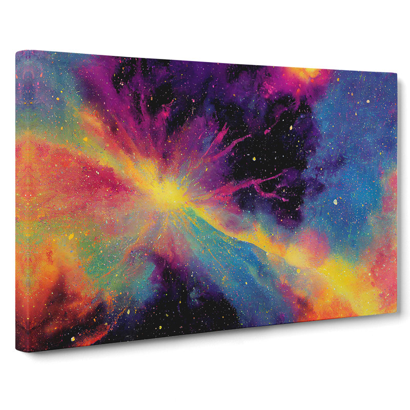 Painted Cosmos Vol.2 - Wrapped Canvas, 35cm H x 50cm W x 3cm D