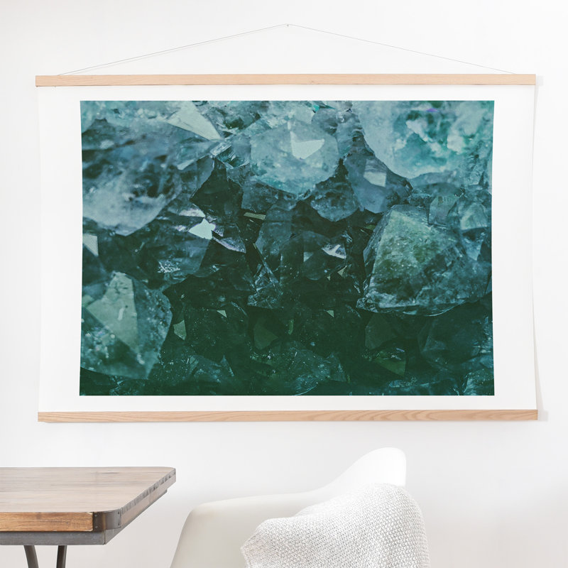 « aquamarine gemme », reproduction de photo, H 8 po x l 10 po x P 0,5 po, Affiche
