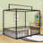 Metal Platform Bed With House-Shaped-517576274-517576273