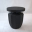 Table de bout décorative de jardin, H 20,3 po, moderne, robuste, robuste, en faux terrazzo, table d'appoint, table d'appoint, pour l'intérieur et l'extérieur