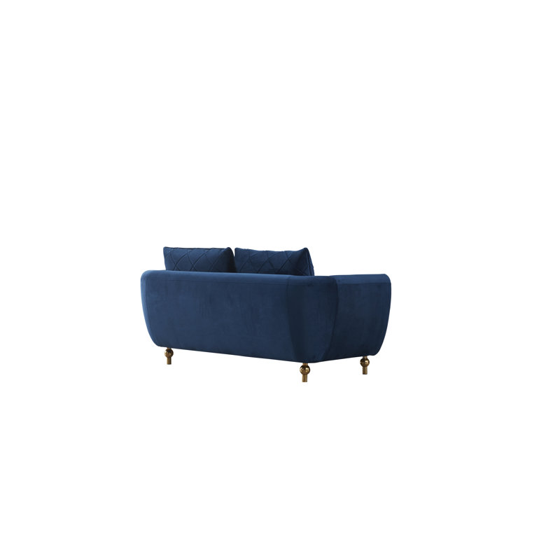 Sipario Vita Velvet Sofa, Blue