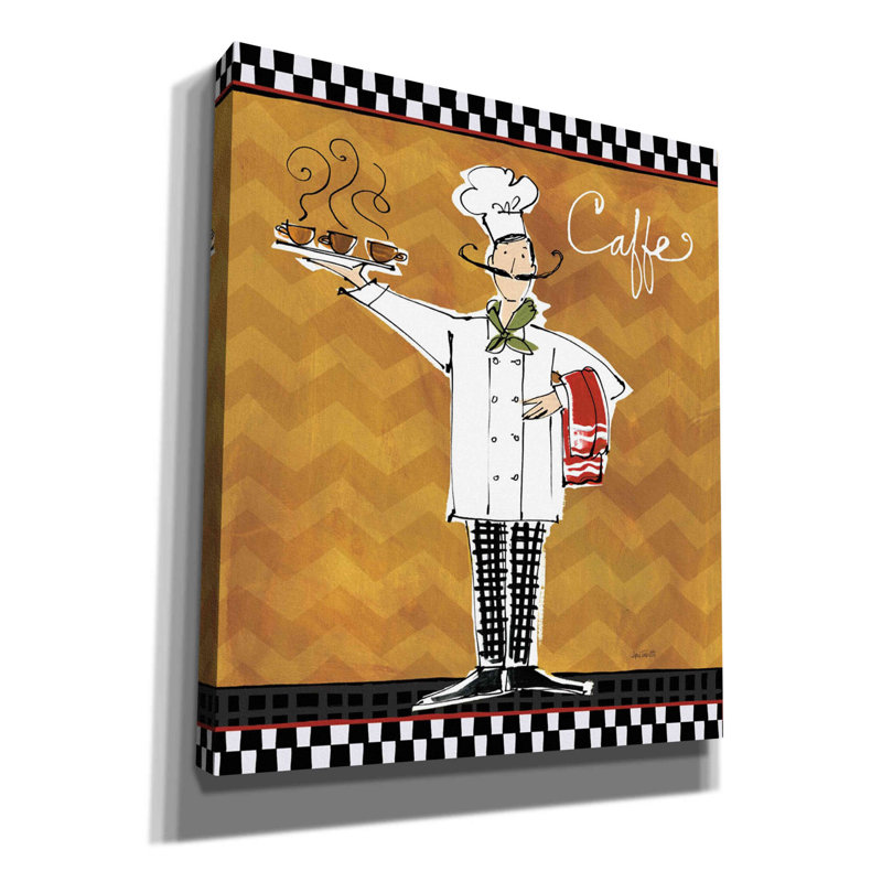 «Chefs on the Go II» par Anne Tavoletti, art mural sur toile, H 30 po x l 26 po x P 1,5 po