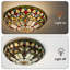 Plafonnier encastré en verre Tiffany