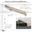 Dongguan Xiyite Trading Co., Ltd. 395 cm W x 250 cm D Polyester Door / Window Awning