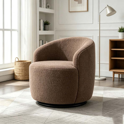 Fauteuil demi-tonneau avec fauteuil Teddy