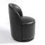 PU Leather Barrel Swivel Armless Dining Chair-209546219
