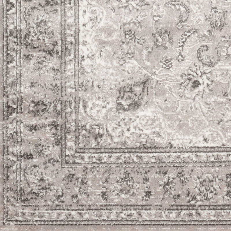 Traditional Rug, Bordered Floral Easy to Clean Rug For Living Room, Dining Room, Bedroom, Rectangle 160 x 220 cm